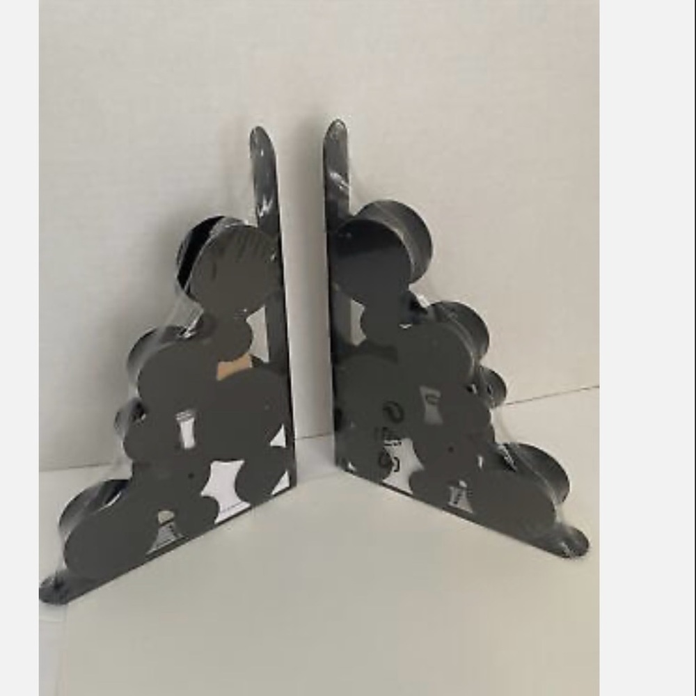 [2 PAIR] IKEA EKBY MANS Black Metal Shelf Brackets